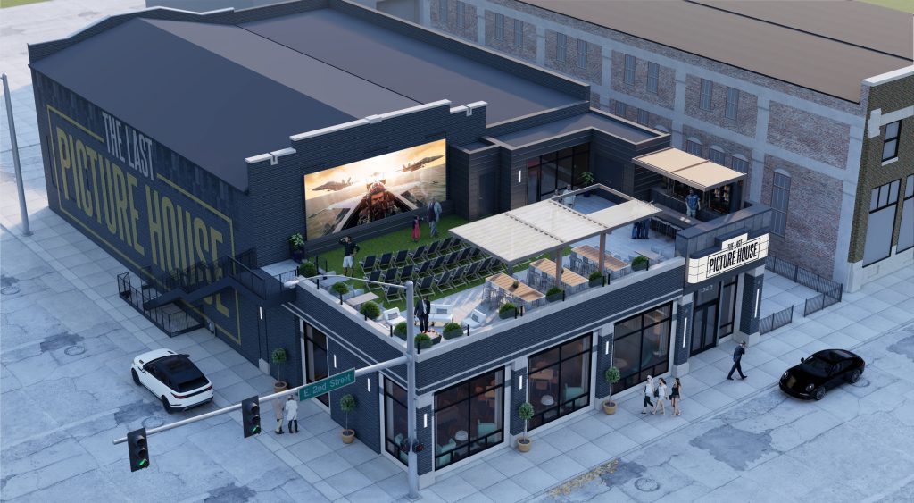 Rendering of Last Picture House building from a bird's eye view