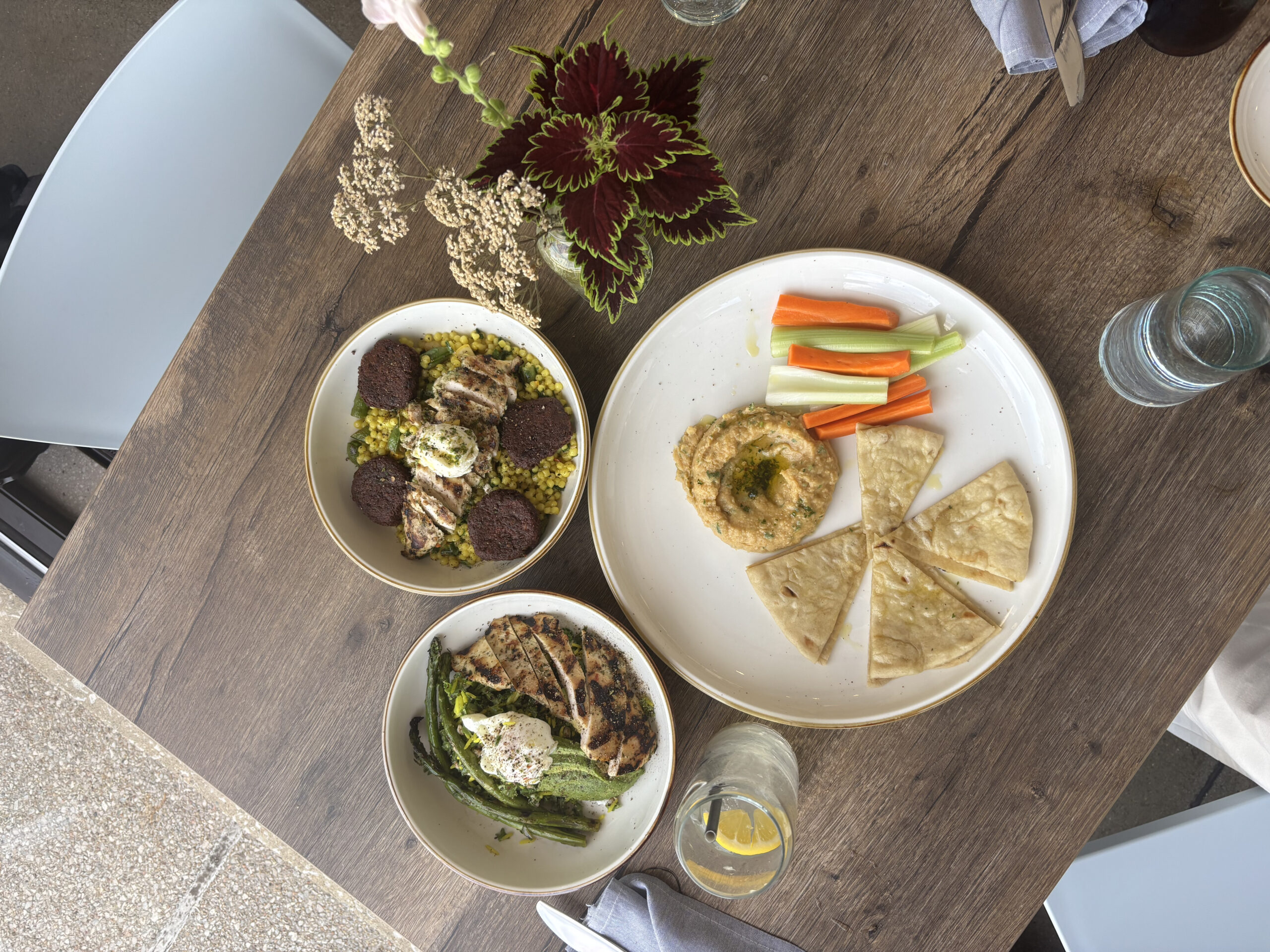 plates of food